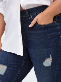CARWILLY Medelhög midja Skinny Fit Ankellängd Jeans