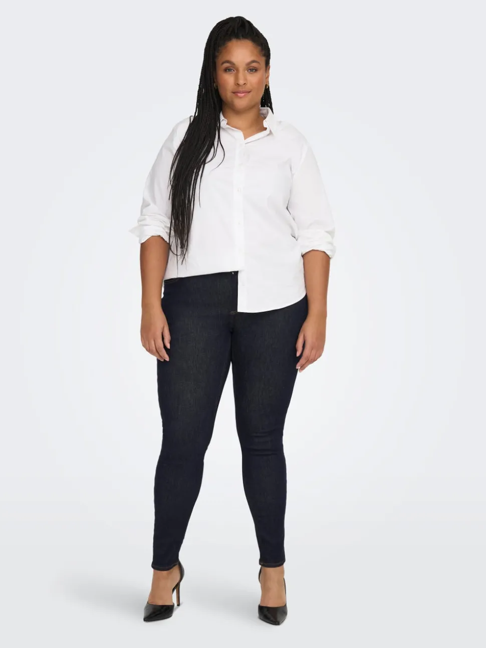 CARWILLY Medelhög midja Skinny Fit Jeans