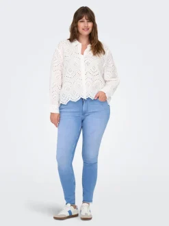 CARWILLY Medelhög midja Skinny Fit Ankellängd Jeans