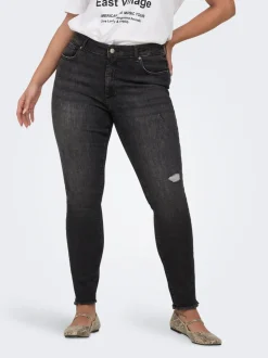 CARWILLY Medelhög midja Skinny Fit Ankellängd Jeans