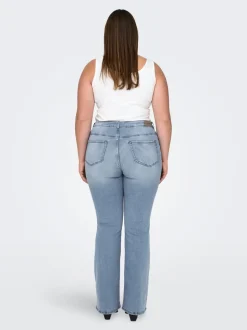 CARWILLY Medelhög midja Utsvängd passform Jeans