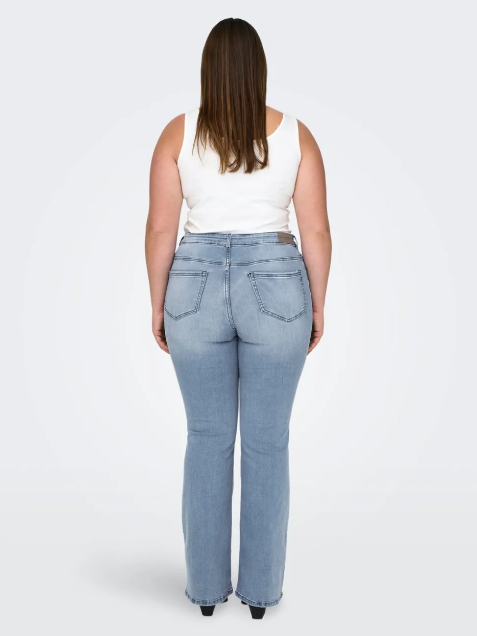 CARWILLY Medelhög midja Utsvängd passform Jeans