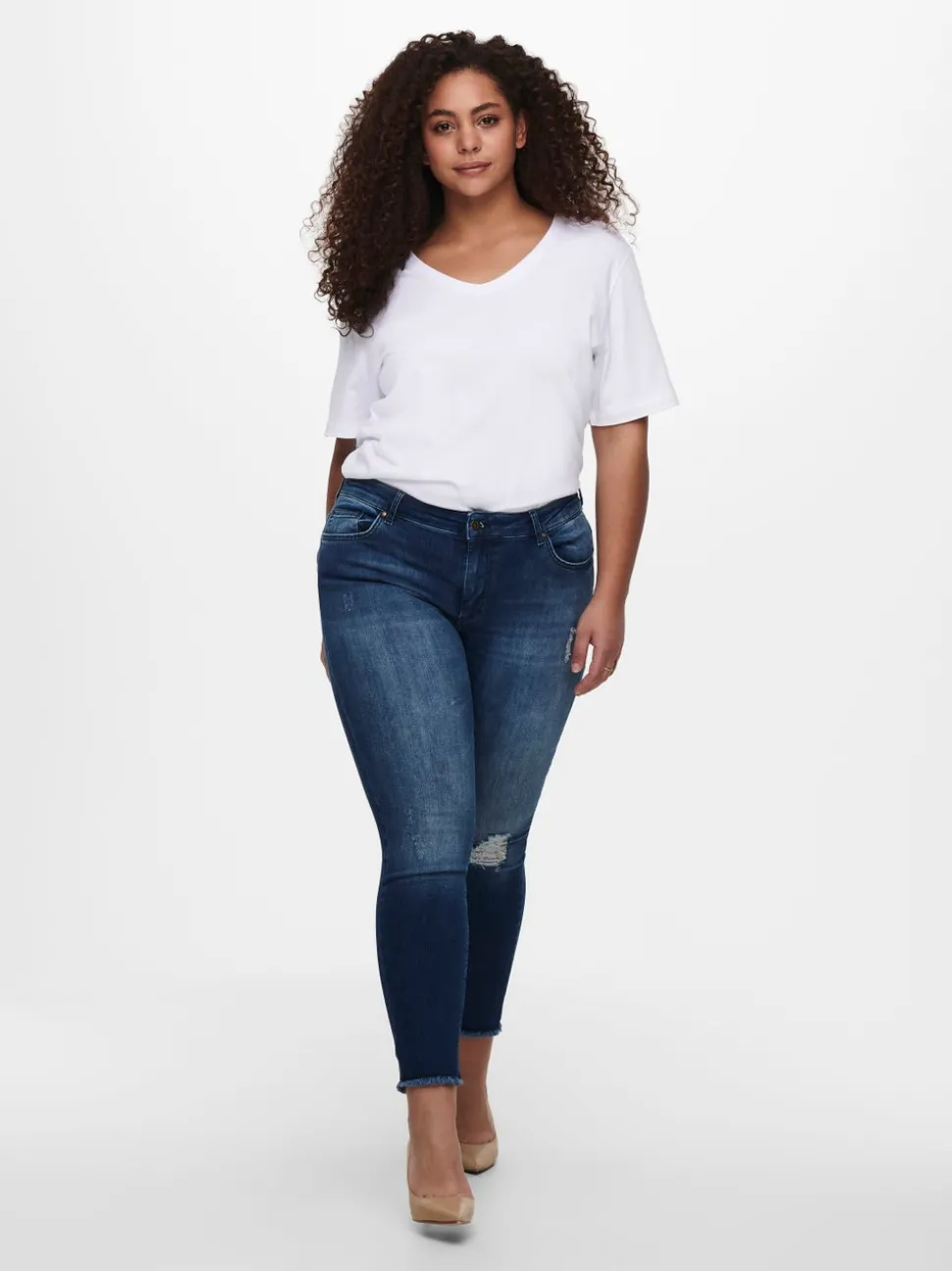 CARWILLY Normal midja Skinny Fit Ankellängd Jeans