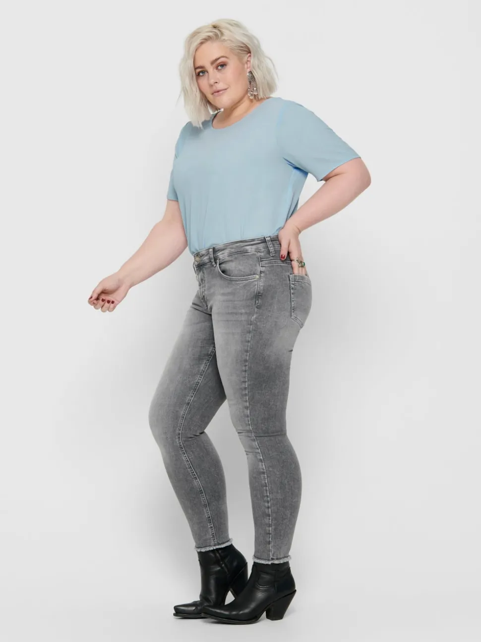 CARWILLY Normal midja Skinny Fit Ankellängd Jeans