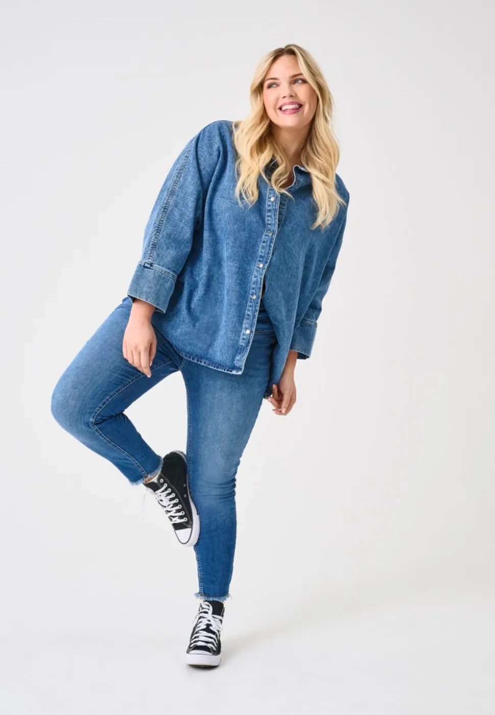 CARWILLY Skinny Fit Ankellängd Jeans