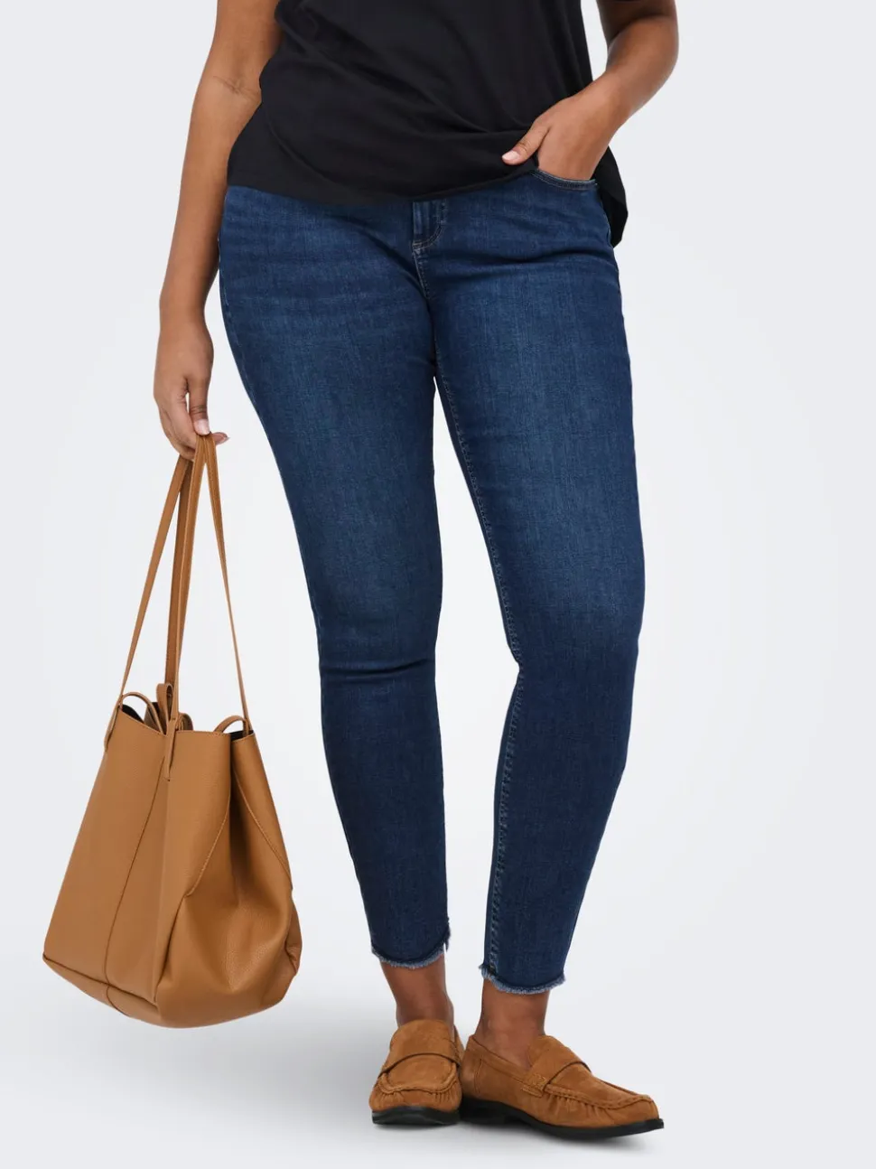 CARWILLY Skinny Fit Ankellängd Jeans
