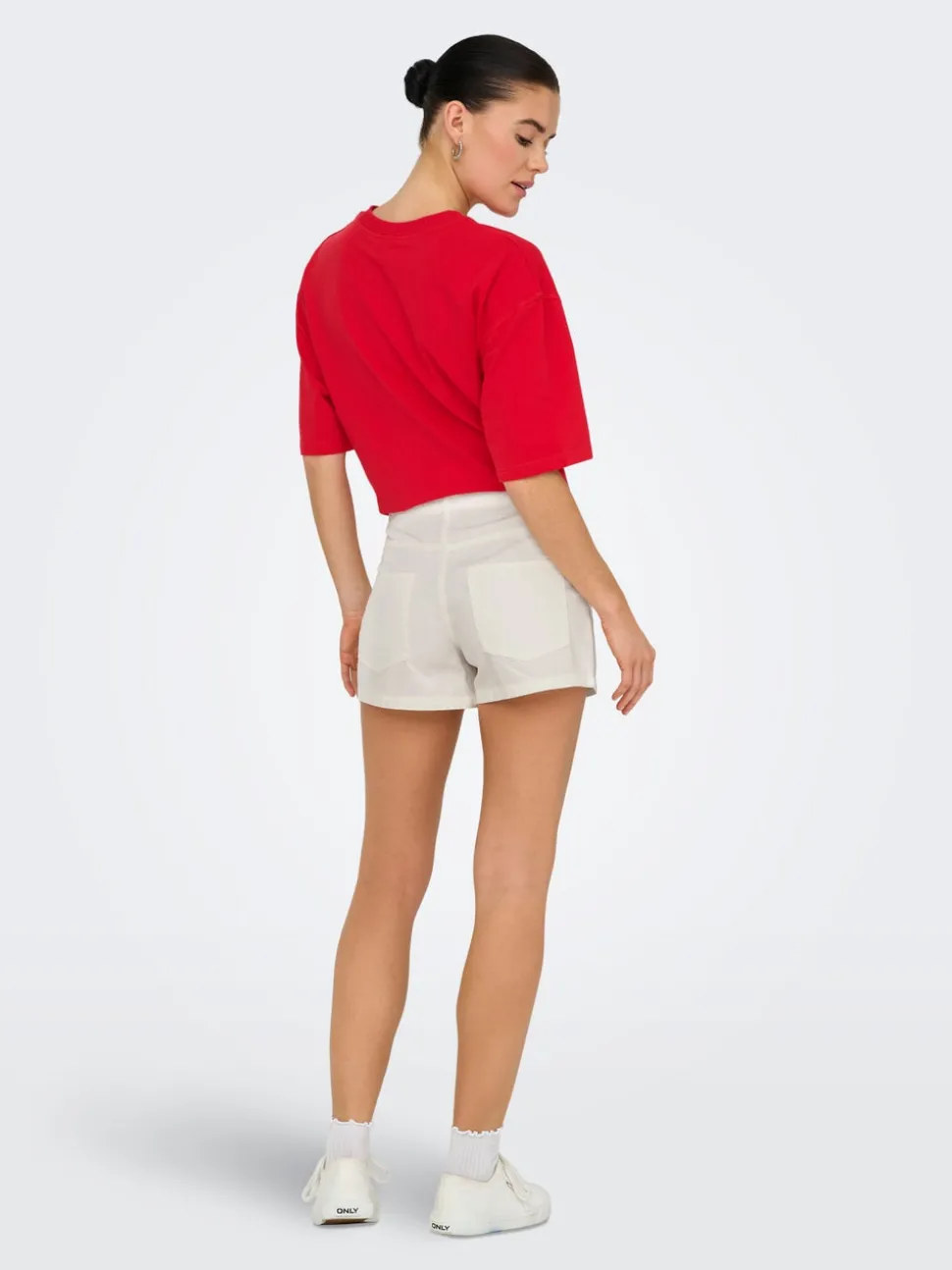 JDYANYA Medelhög midja Normal passform Denimshorts
