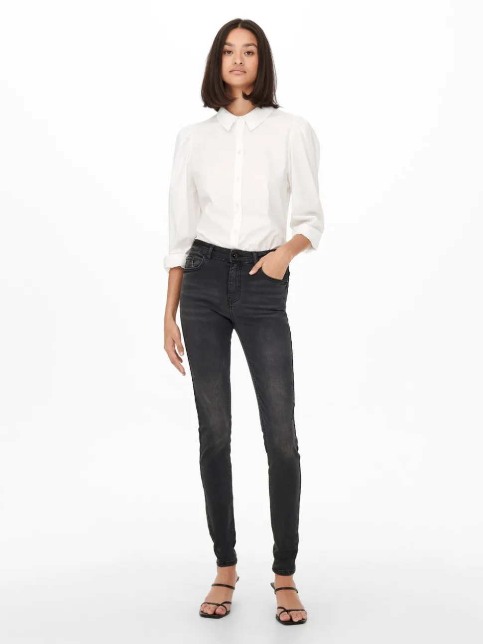 JDYBLUME Medelhög midja Skinny Fit Jeans