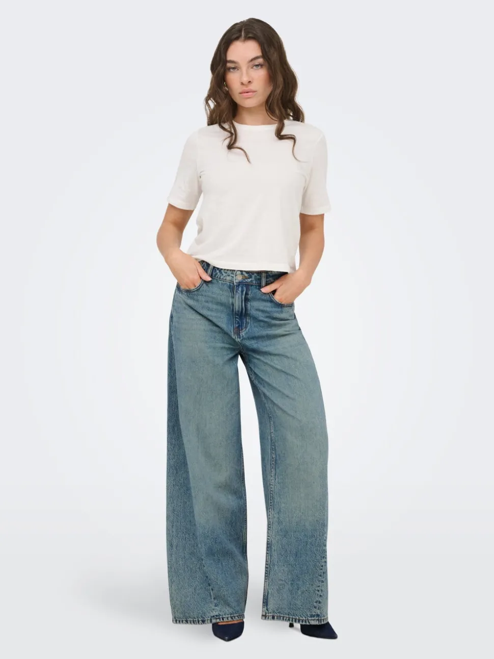 JDYCARINA Hög midja Vida ben Jeans
