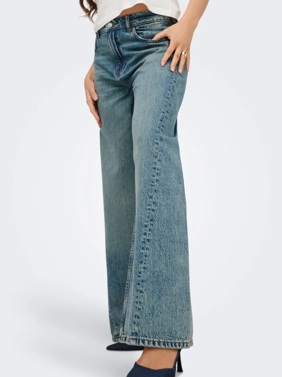 JDYCARINA Hög midja Vida ben Jeans