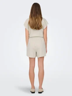 JDYCAYA Hög midja Normal passform Linne Shorts
