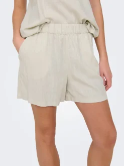 JDYCAYA Hög midja Normal passform Linne Shorts