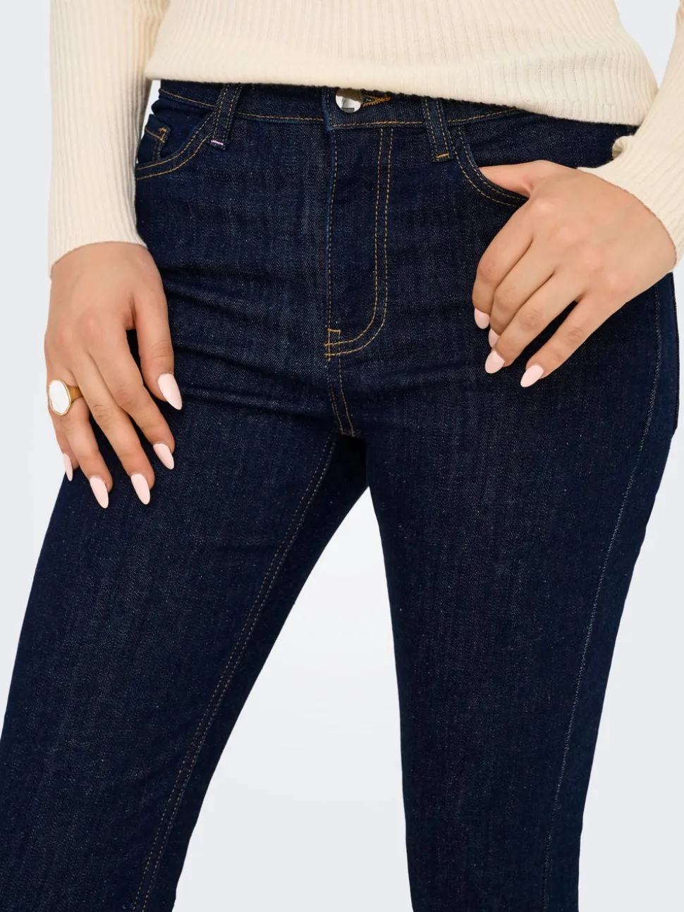 JDYFINA Medelhög midja Skinny Fit Ankellängd Jeans