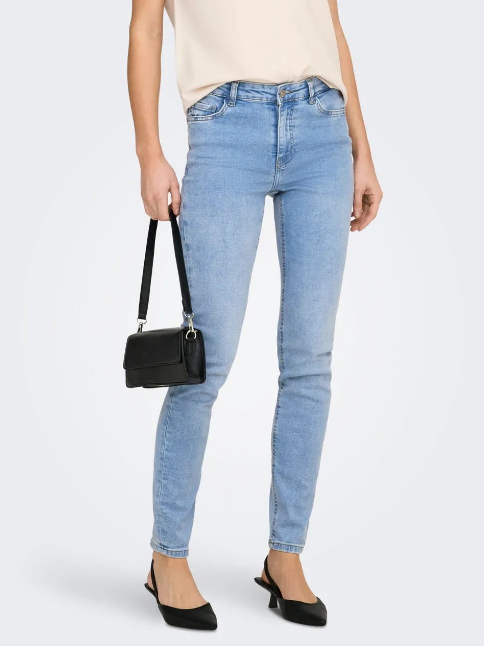 JDYFINA Medelhög midja Skinny Fit Jeans