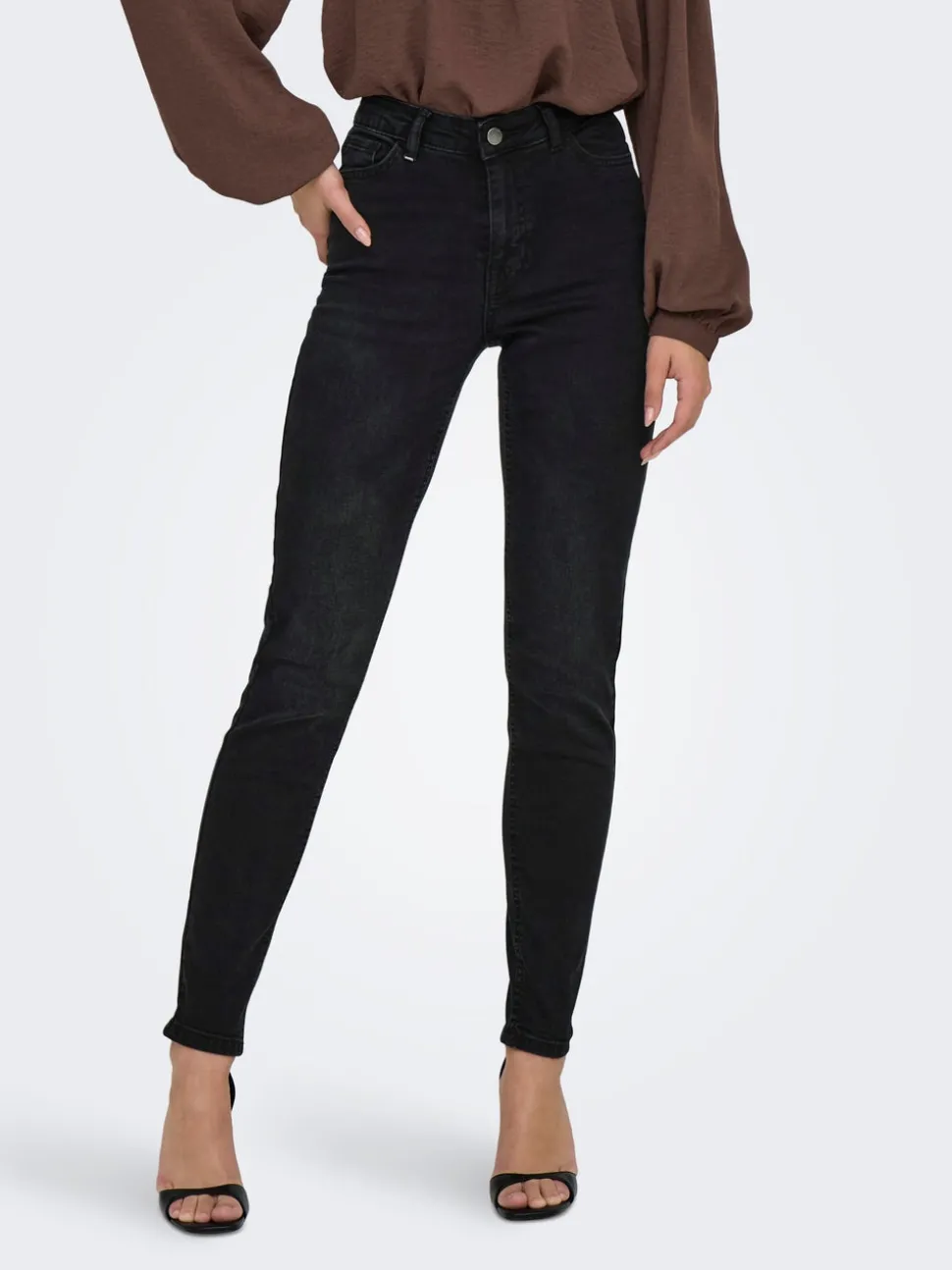 JDYFINA Medelhög midja Skinny Fit Ankellängd Jeans