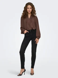 JDYFINA Medelhög midja Skinny Fit Ankellängd Jeans