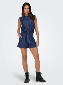 JDYKAI Hög midja Normal passform Denimshorts