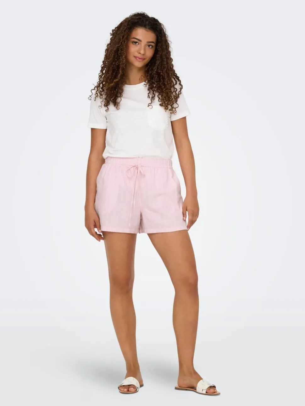 JDYLALA Medelhög midja Lös passform Shorts