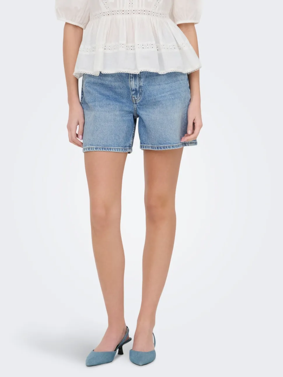 JDYLARISA Hög midja Baggy Fit Shorts
