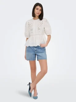 JDYLARISA Hög midja Baggy Fit Shorts
