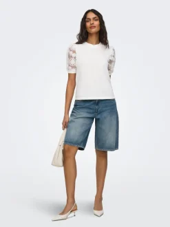 JDYLINA Medelhög midja Lös passform Bermudashorts