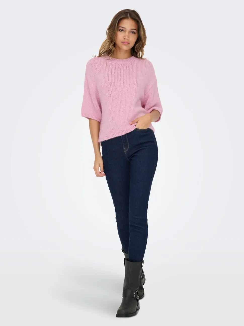 JDYLINEA Stickad T-shirt