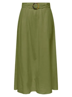 JDYMILAN Linne Kjol Lång kjol