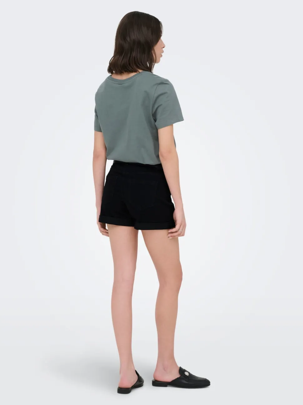 JDYMOON Medelhög midja Normal passform Denimshorts