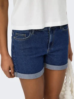 JDYMOON Medelhög midja Normal passform Denimshorts
