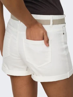 JDYMOON Medelhög midja Normal passform Denimshorts