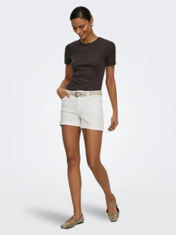 JDYMOON Medelhög midja Normal passform Denimshorts