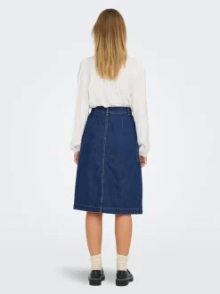 JDYOLIVIA Denim Jeanskjol Lång kjol