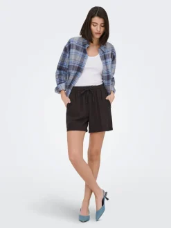 JDYSAY Hög midja Normal passform Linne Shorts