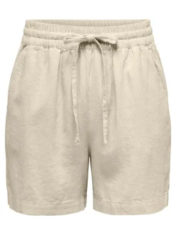 JDYSAY Hög midja Normal passform Linne Shorts