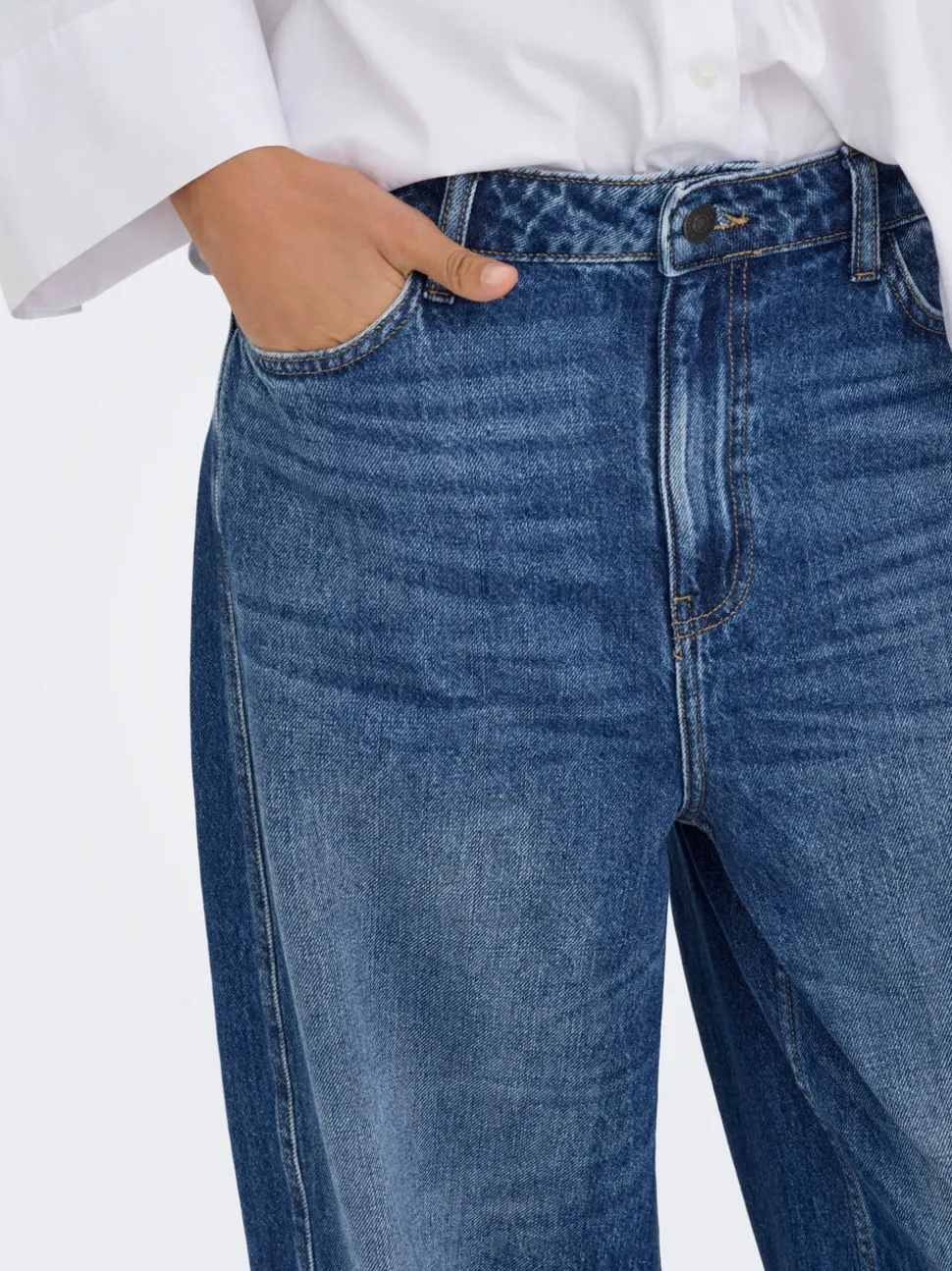 JDYSUSIE Medelhög midja Barrel-passform Jeans