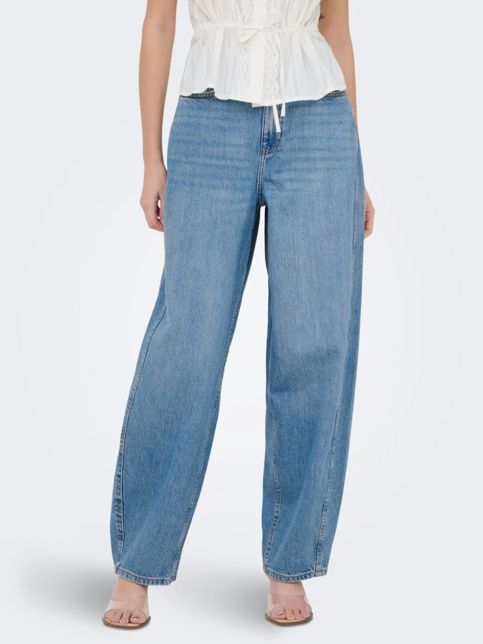JDYSUSIE Medelhög midja Barrel-passform Jeans