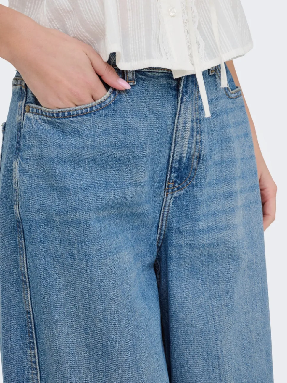 JDYSUSIE Medelhög midja Barrel-passform Jeans