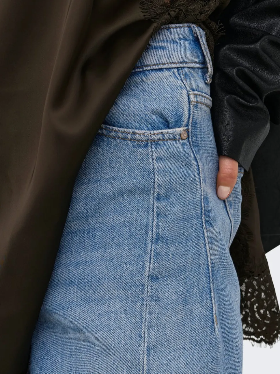 JDYSUSIE Medelhög midja Barrel-passform Jeans
