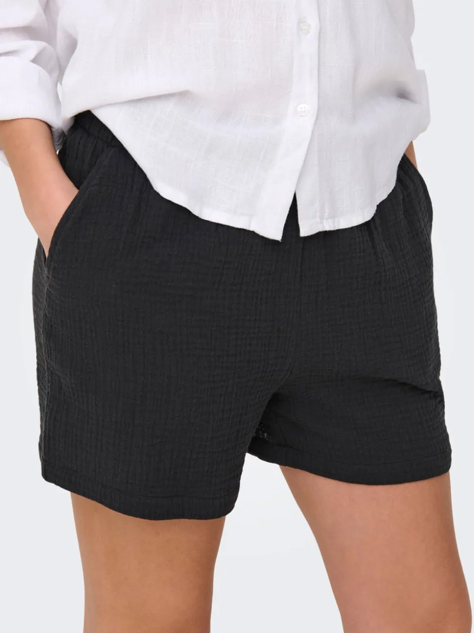 JDYTHEIS Medelhög midja Normal passform Paperbag-shorts