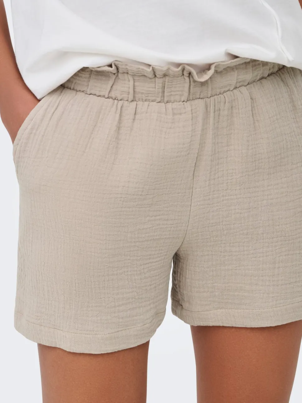 JDYTHEIS Medelhög midja Normal passform Paperbag-shorts