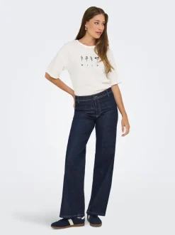 JDYVANESSA Medelhög midja Vida ben Jeans