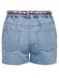 JDYZIGGA Hög midja Lös passform Denimshorts