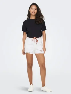 JDYZIGGA Hög midja Lös passform Denimshorts