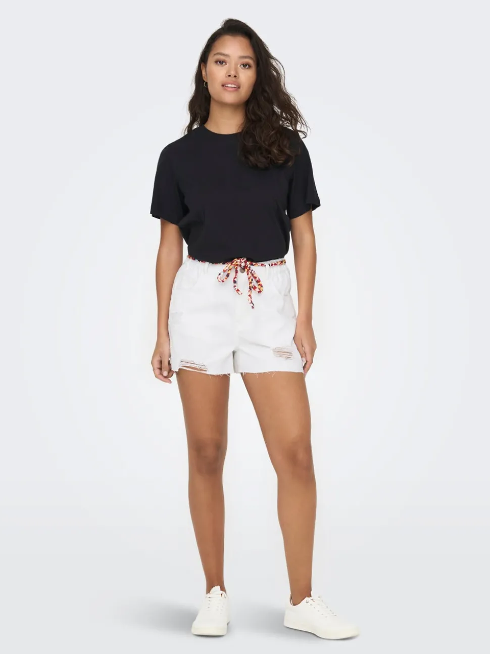 JDYZIGGA Hög midja Lös passform Denimshorts