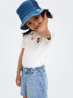 KMGCOMET Medelhög midja Vida ben Denimshorts
