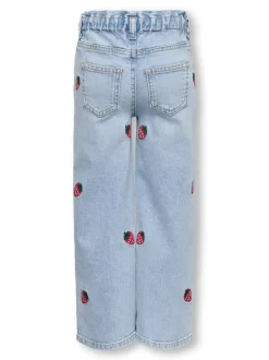 KMGLUNA Medelhög midja Rak passform Jeans