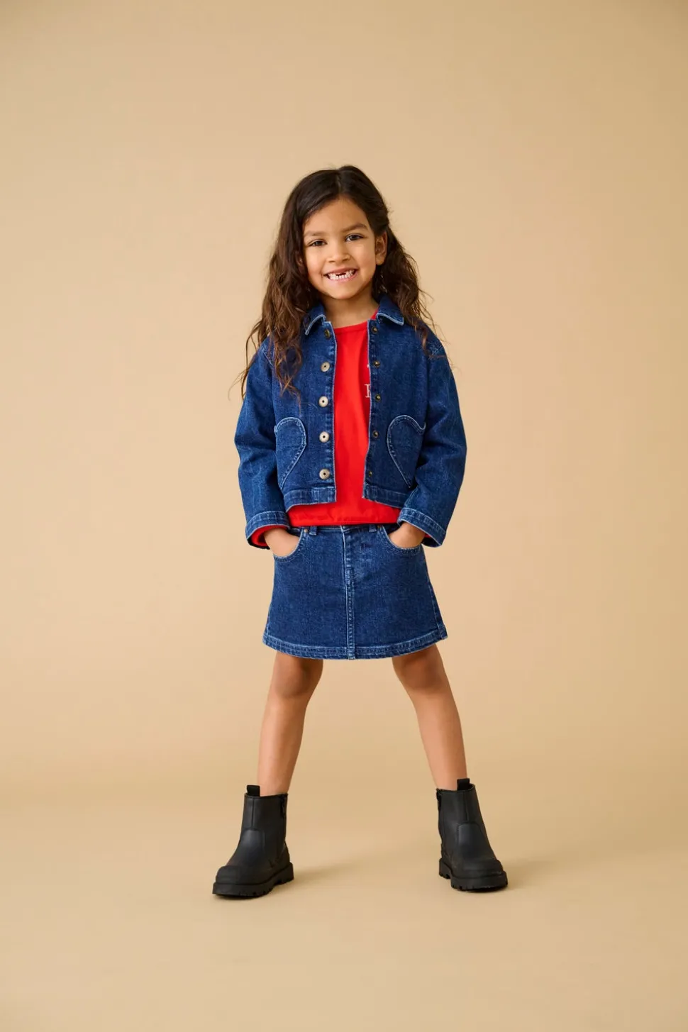 KMGOFELIA Jeanskjol Minikjol