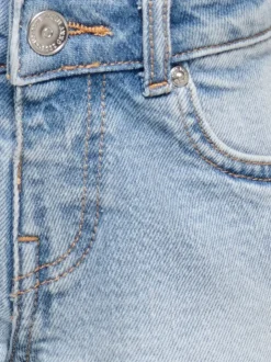 KMGROBYN Medelhög midja Rak passform Denimshorts