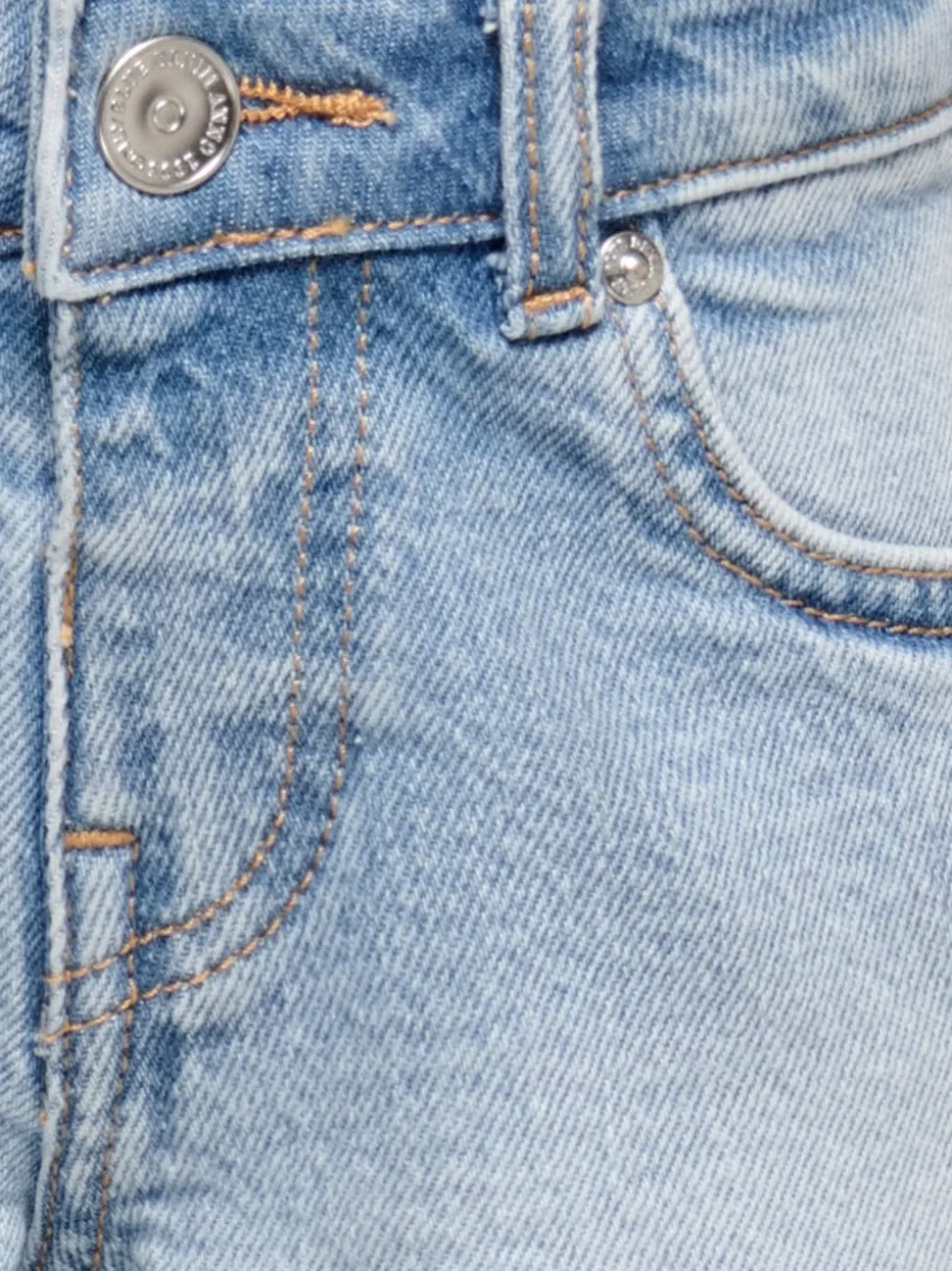 KMGROBYN Medelhög midja Rak passform Denimshorts