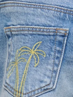 KMGROBYN Rak passform Denimshorts